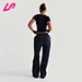 navy wide leg sweatpants
